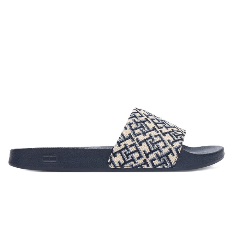 Papuci Tommy Hilfiger TH MONOGRAM POOL SLIDE Femei