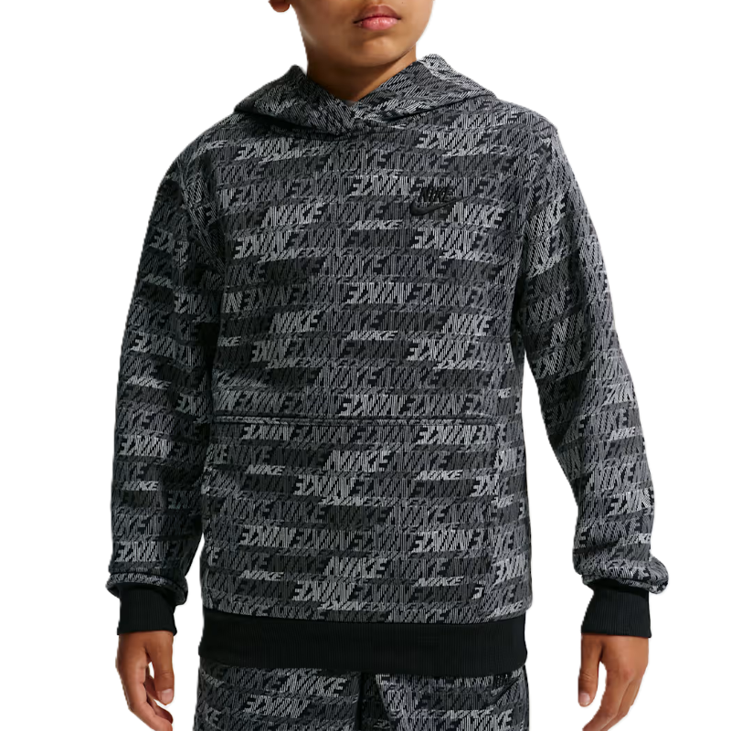 Hanorac Nike K NSW CLUB FLC PO HDY AOP Unisex Copii