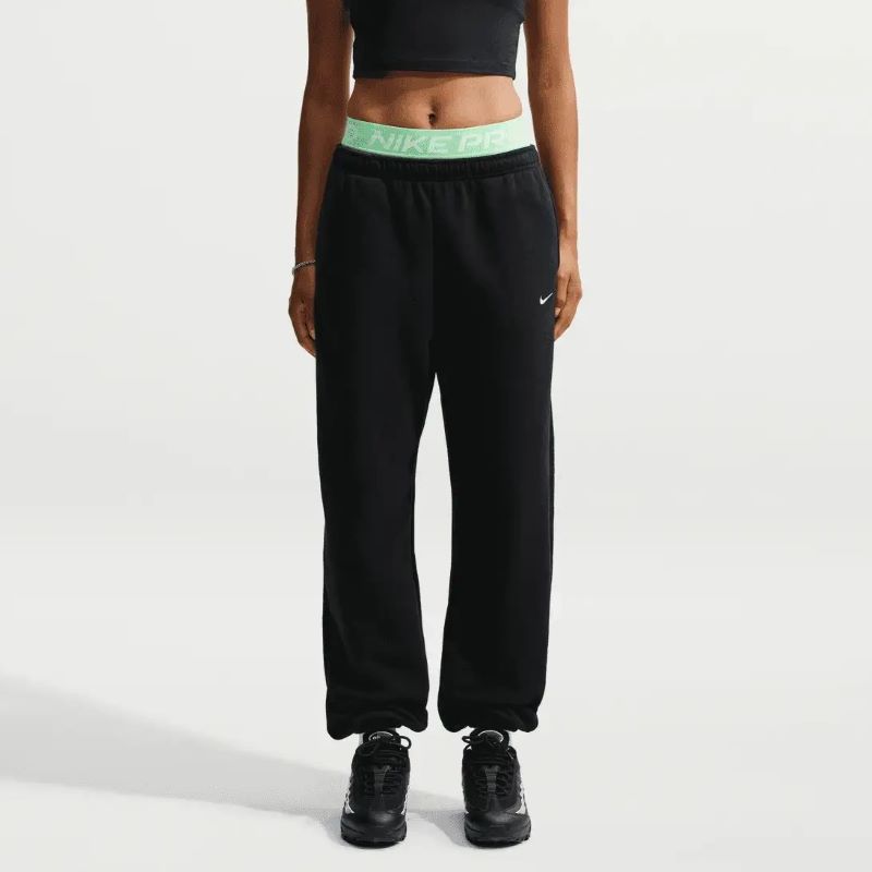Pantaloni Nike W NK STDO FLC HR OS CUFF PANT Femei