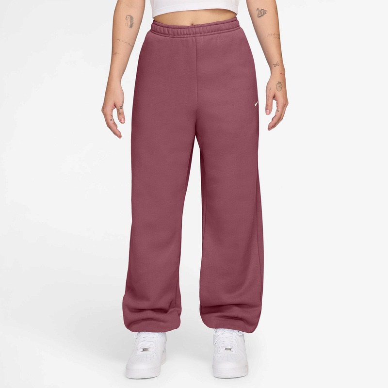 Pantaloni Nike W NK STDO FLC MW HR OS CFF PNT Femei