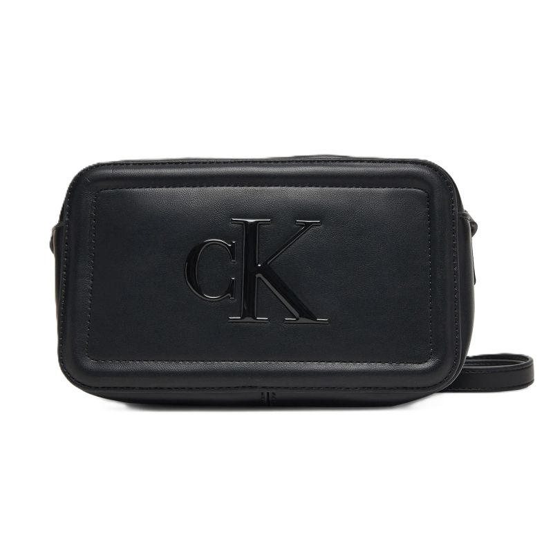 Geanta Calvin Klein BOLD CK CAMERA BAG neagră