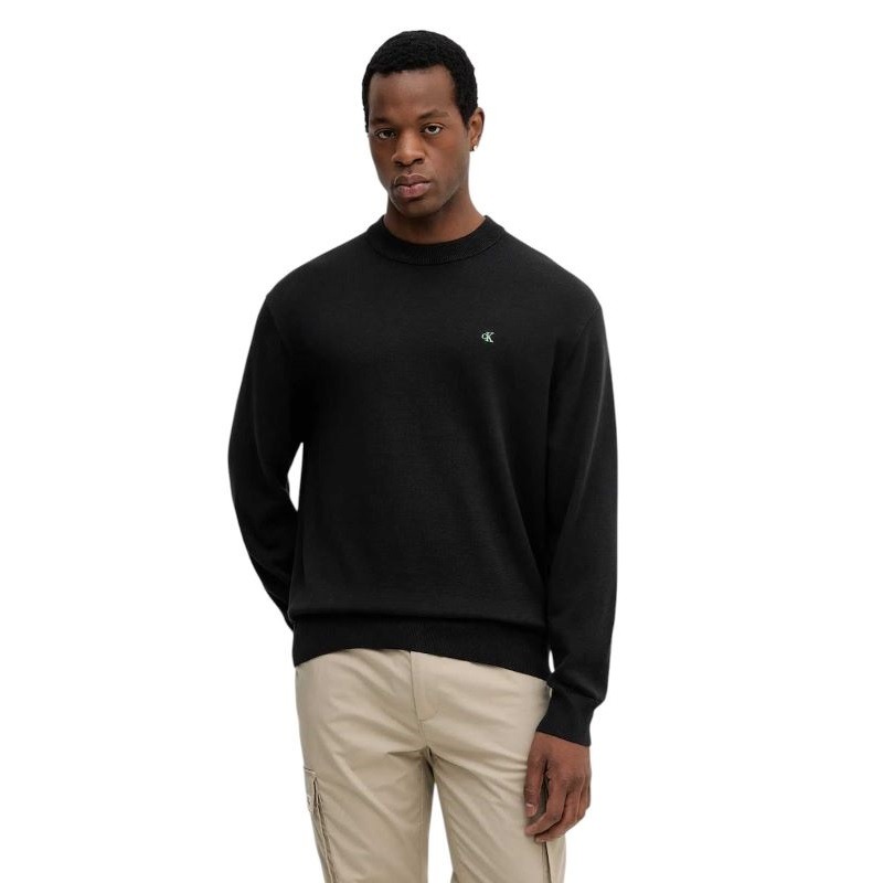 Pulover Calvin Klein LS EZ COTTON CREWNKSWEATER 12GG Barbati