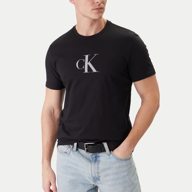Tricou Calvin Klein SS 30S DISTRESS MONOGRAM GRAPHIC Barbati
