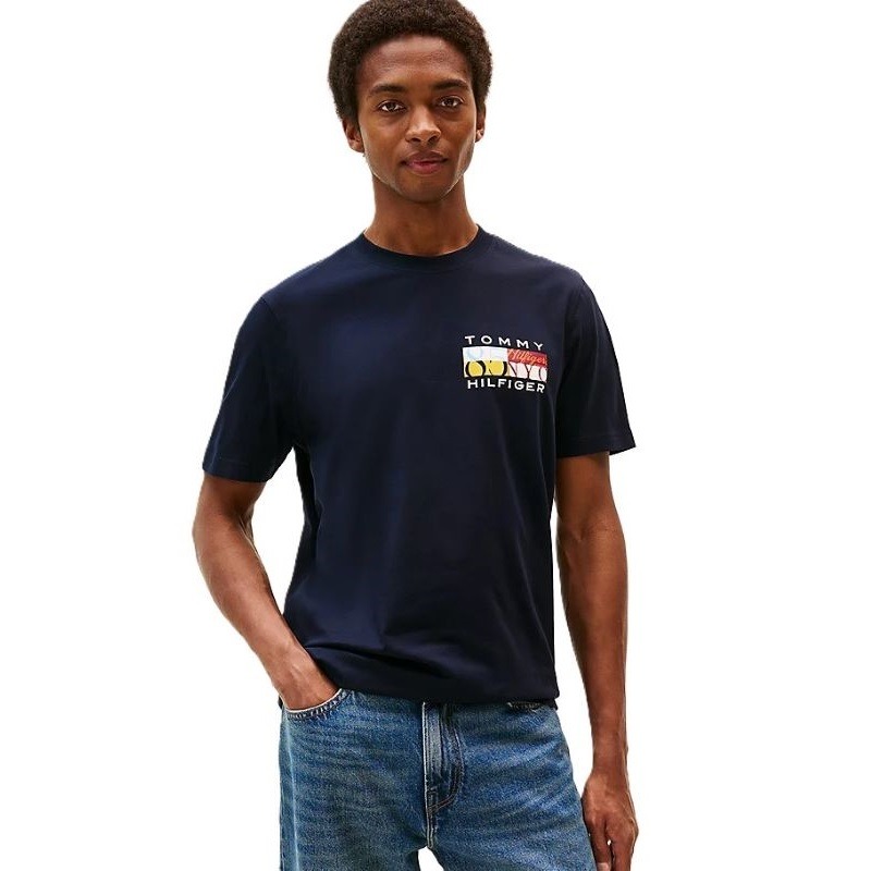 Tricou Tommy Hilfiger TH COLOUR FLAG TEE Barbati