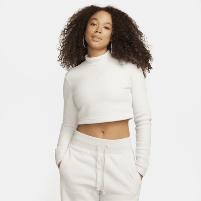 Bluza W NSW PHNX PLSH LS CROP TOP Femei
