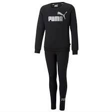 Trening Puma Logo Crew Fl & Leggings Set G Unisex
